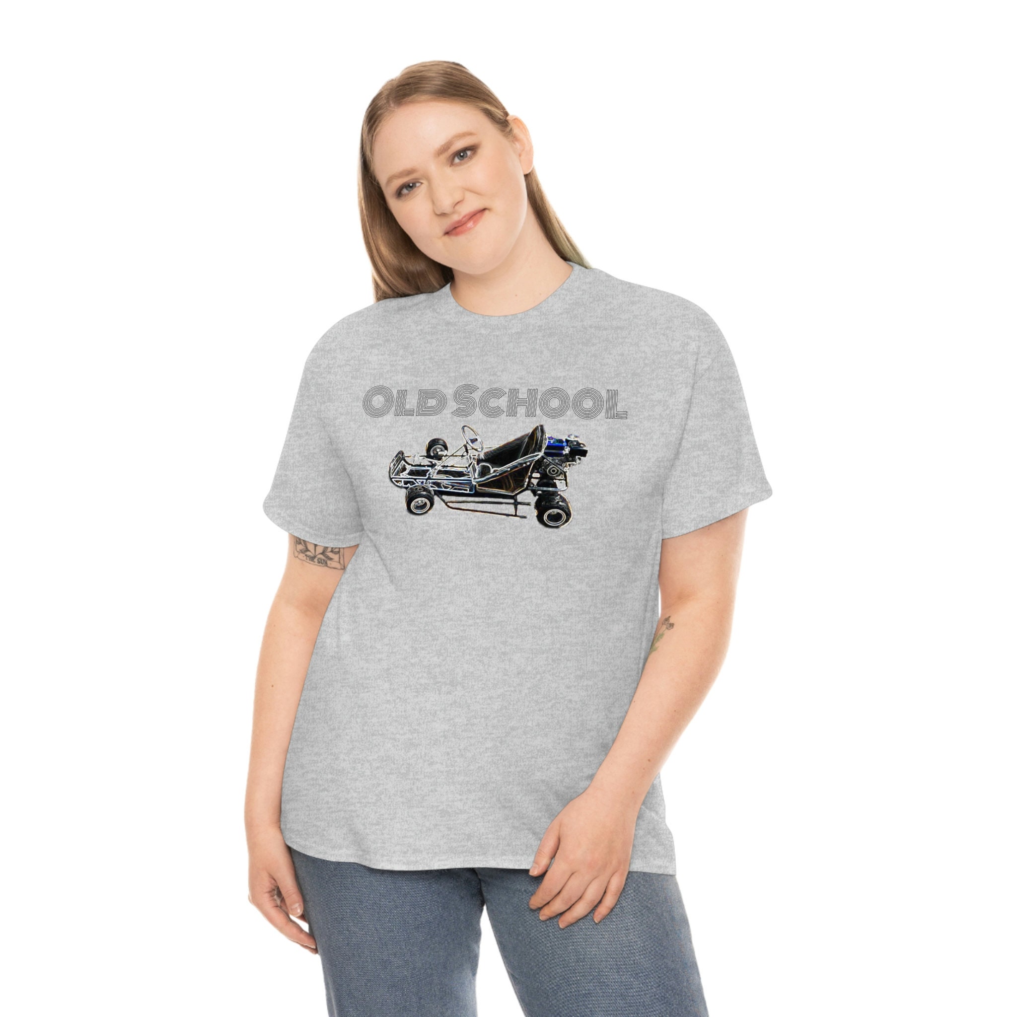 T-shirt Go Kart Racing - Design Pop Art Coloré - Coupe Classique Coton