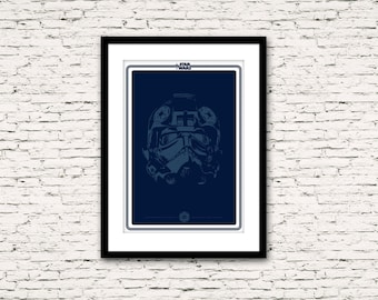 Star Wars Series Tie Fighter Pilot Print or Canvas