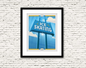 Culver City California Ice Arena Print or Canvas