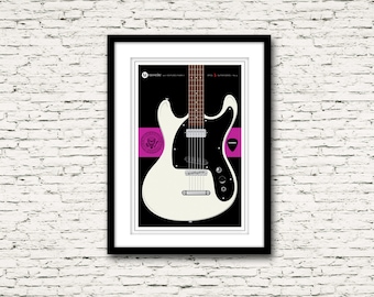 Guitarras Signature Series Póster 4 Mosrite Ventures Mark II The Ramones Print or Canvas