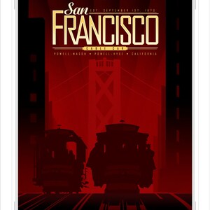 The Streets of San Francisco Series Cable Car Print or Canvas image 2