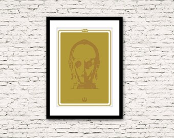 Star Wars Series Droid C3-PO Impression ou toile