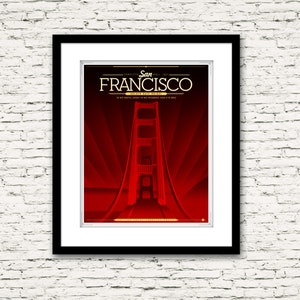 The Streets of San Francisco Series Golden Gate Bridge Print or Canvas image 1