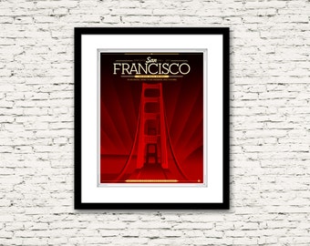 The Streets of San Francisco Series Golden Gate Bridge Print or Canvas
