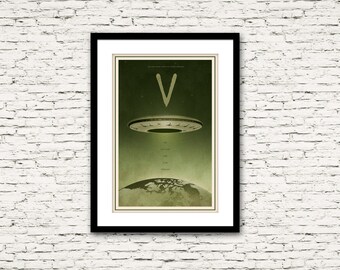 The V Poster 70's and 80's Sci Fi Collection Print or Canvas