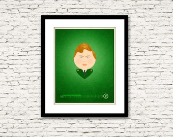 Golden Ticket Series Augustus Gloop Charlie and the Chocolate Factory Print or Canvas