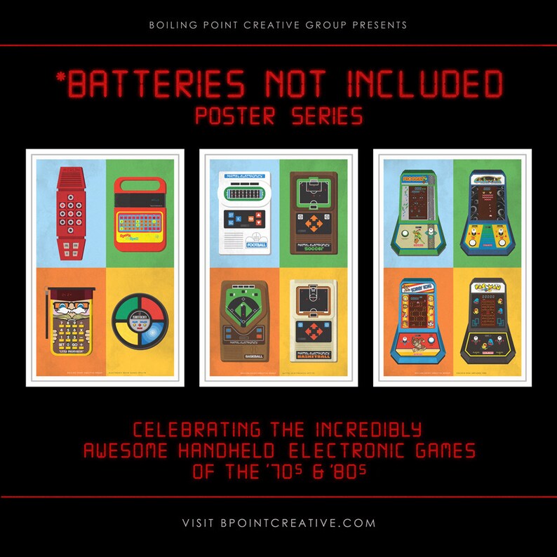 Batteries Not Included Series All Three 16x24 Prints Etsy