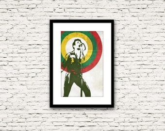 Revolution Rock Poster Series: The Clash Poster 2 Joe Strummer Print or Canvas