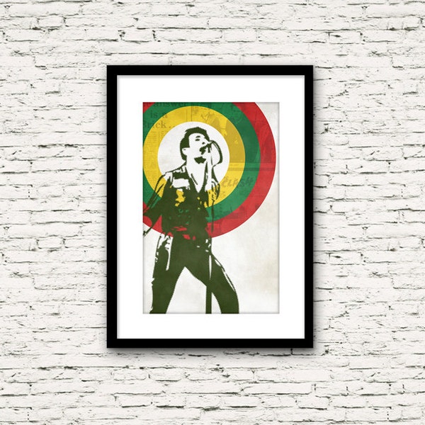 Revolution Rock Poster Series: The Clash Poster 2 Joe Strummer Print or Canvas