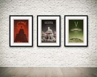 Battlestar Galactica Action Figure Poster Series all 6 Posters 16x24