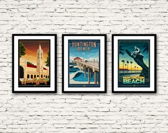 Huntington Beach série 16 x trois 24 tous les tirages