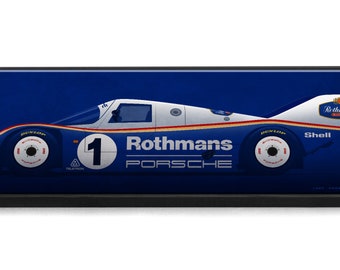 Limited Edition Porsche Poster Series 6 Porsche 962 on Canvas and Prints