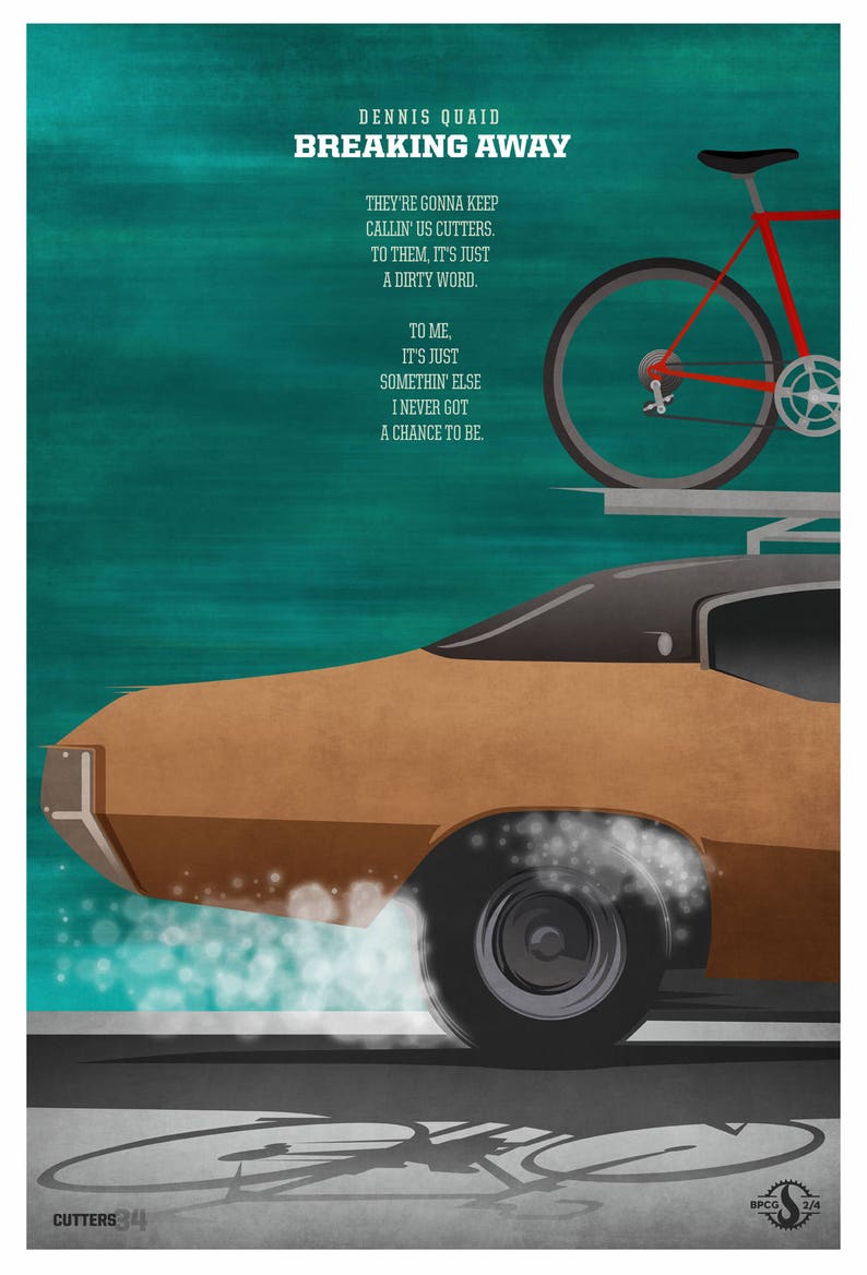Cutter Poster Series Breaking Away Posters All 4 Etsy