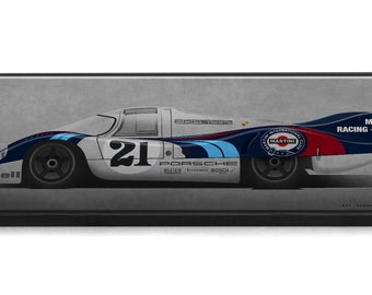 Limited Edition Porsche Poster Series 3 Porsche 917LH on Canvas and Prints