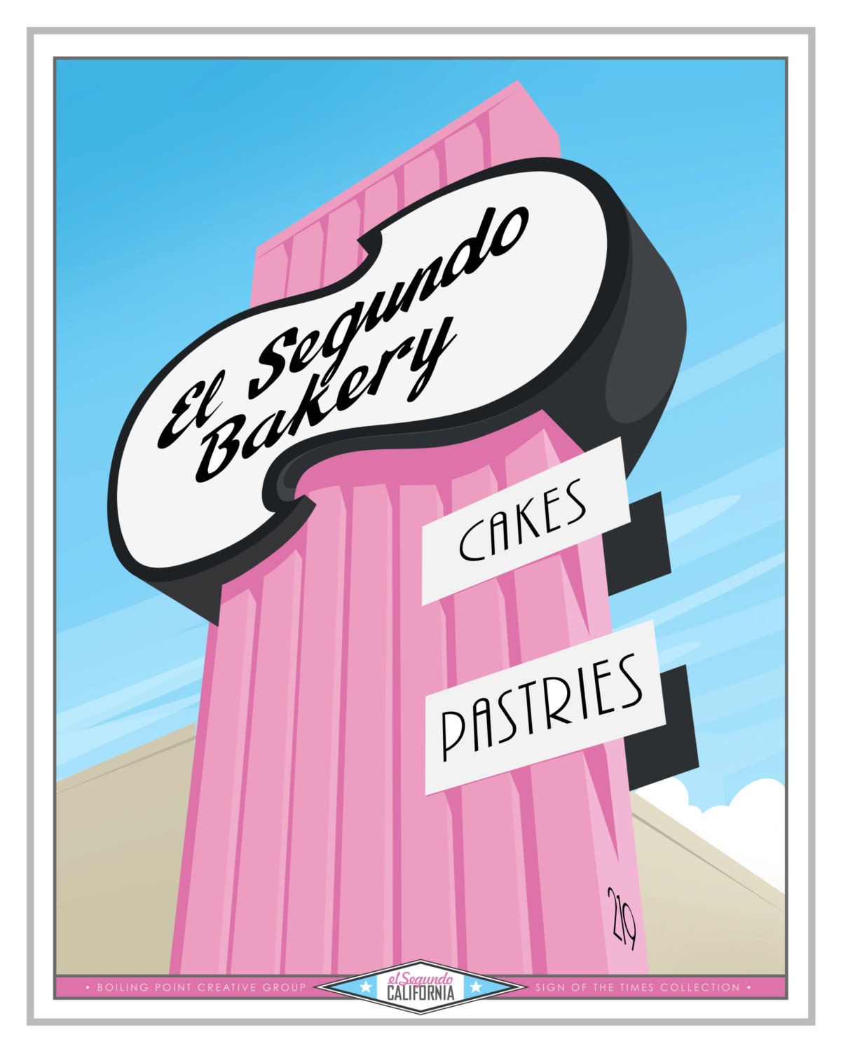 5x7 Greeting Card Downtown El Segundo Bakery Etsy