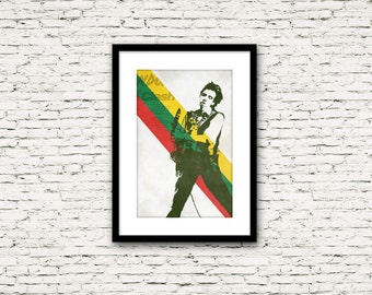 Revolution Rock Poster Series: The Clash Poster 3 Mick Jones Print or Canvas