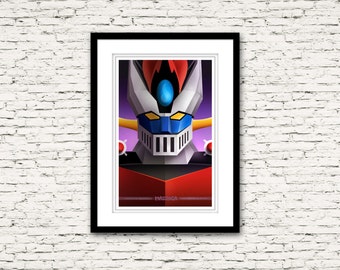 Mazinga Shogun Warrior Poster Collection Print or Canvas