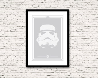 Star Wars Poster Series Storm Trooper Print or Canvas