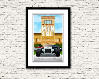 16th Annual El Segundo California Main Street Car Show Print
