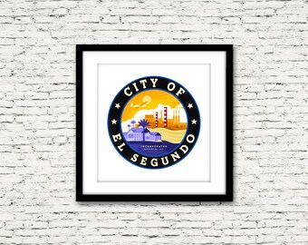 South Bay City Seal Series Unofficial El Segundo City Seal