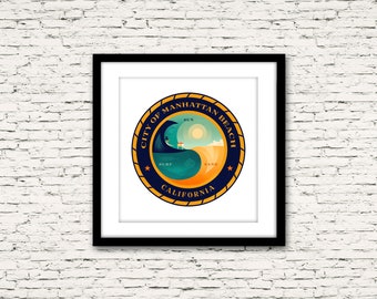 South Bay City Seal Series Unofficial Manhattan Beach City Seal
