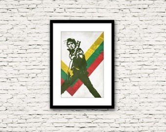 Revolution Rock Poster Series: The Clash 1 Paul Simonon Print or Canvas
