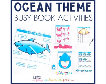 Ocean Theme Busy Binder: Preschool Learning Activities (Digital Download)