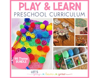 Preschool Curriculum Mega Bundle: 44 Themed Units (Digital Download)