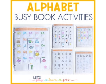 Letter Activity Busy Binder: Preschool Alphabet Learning