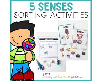 5 Senses Sorting Activities
