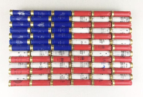 Shotgun Shell American Flag Patriotic Wall Decor