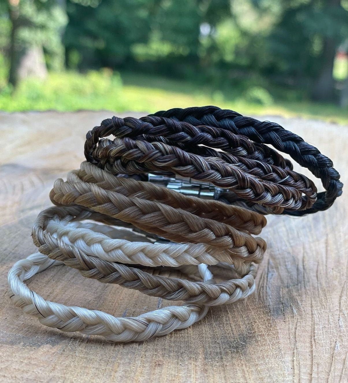 Custom Horse Hair Bracelet Made from Your Horse's Hair Etsy