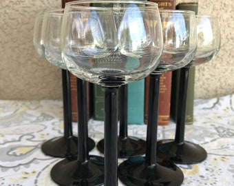 Luminarc Cristal D'arque set of 6 tall stemmed Cordial Glasses