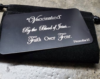 Faith In My Pocket - "Vaccination" Pocket or Wallet Card