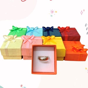 Ring / Oorbel / Hanger Dozen in Diverse Pastel Kleuren (72PC) | Ring Dozen Bulk | Kleine Ring Box | Kleine Sieraden Doos | Ambachtelijke sieraden doos