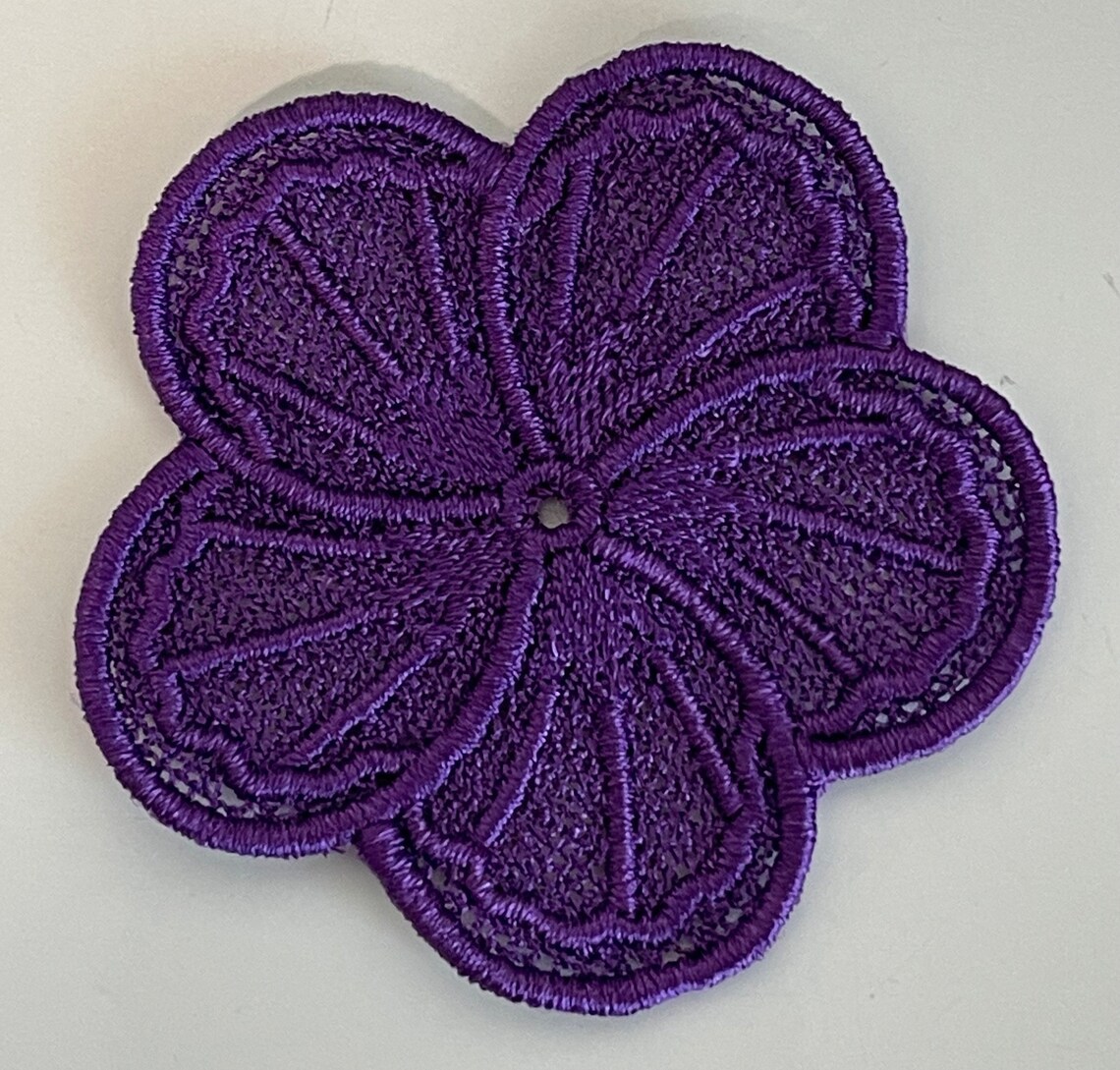 Hibiscus Sewing Machine Spool Pin Doily Etsy