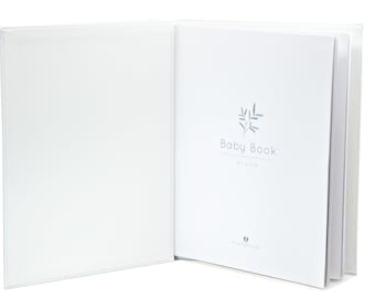 Modern Baby Book - BLOOM, Baby Memory Book, Baby Shower Gift, Baby Gift, Baby Album, Keepsake Baby Book, Gender Neutral