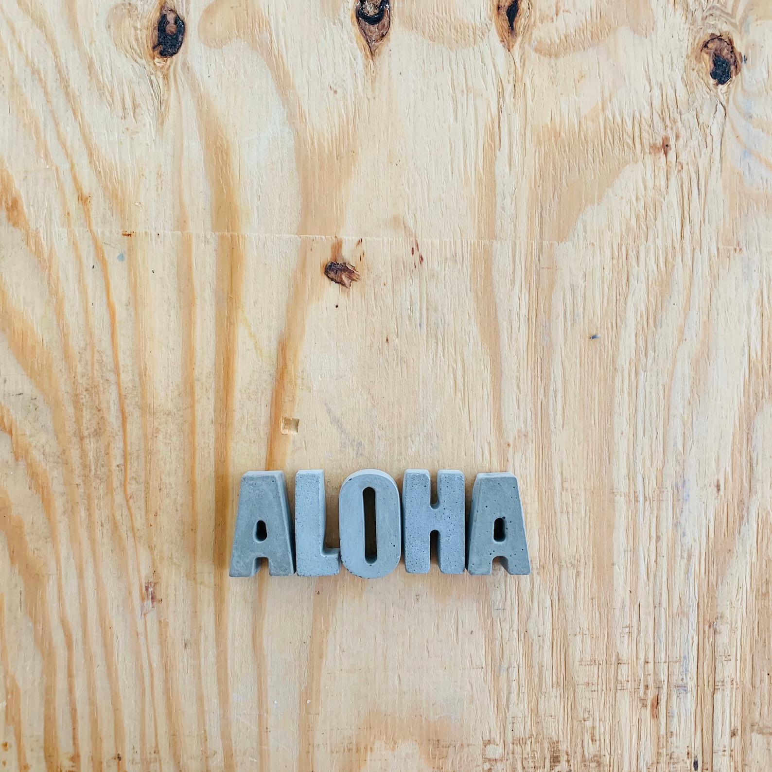 Aloha, Concrete Letters, Industrial Decor, Beach Decor, Urban Decor ...