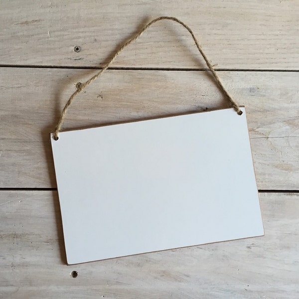 IJS | Hangend whiteboardbord - 9" x 6", Tags, Borden, Kantoor, Slaapzaal, Keukenlabels, Feest, Vakantie, Bedrijf, Droog uitwisbord