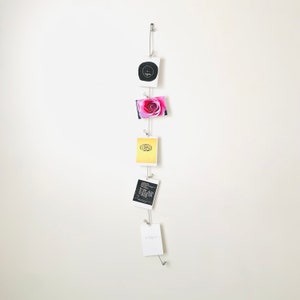 DOWNTOWN | Vertical Cable Photo Holder, Industrial, Metal, Wire, Decor ...