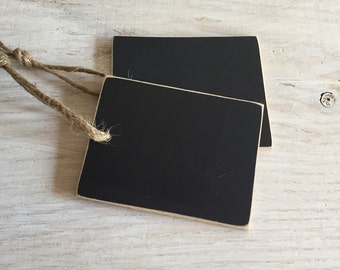 IRON | Chalkboard Tags, Signs, Labels - Set of 2, Wedding Signs, Ornament, Gift Tags, Kitchen, Beverage Tags, Wedding, Engagement, Holiday