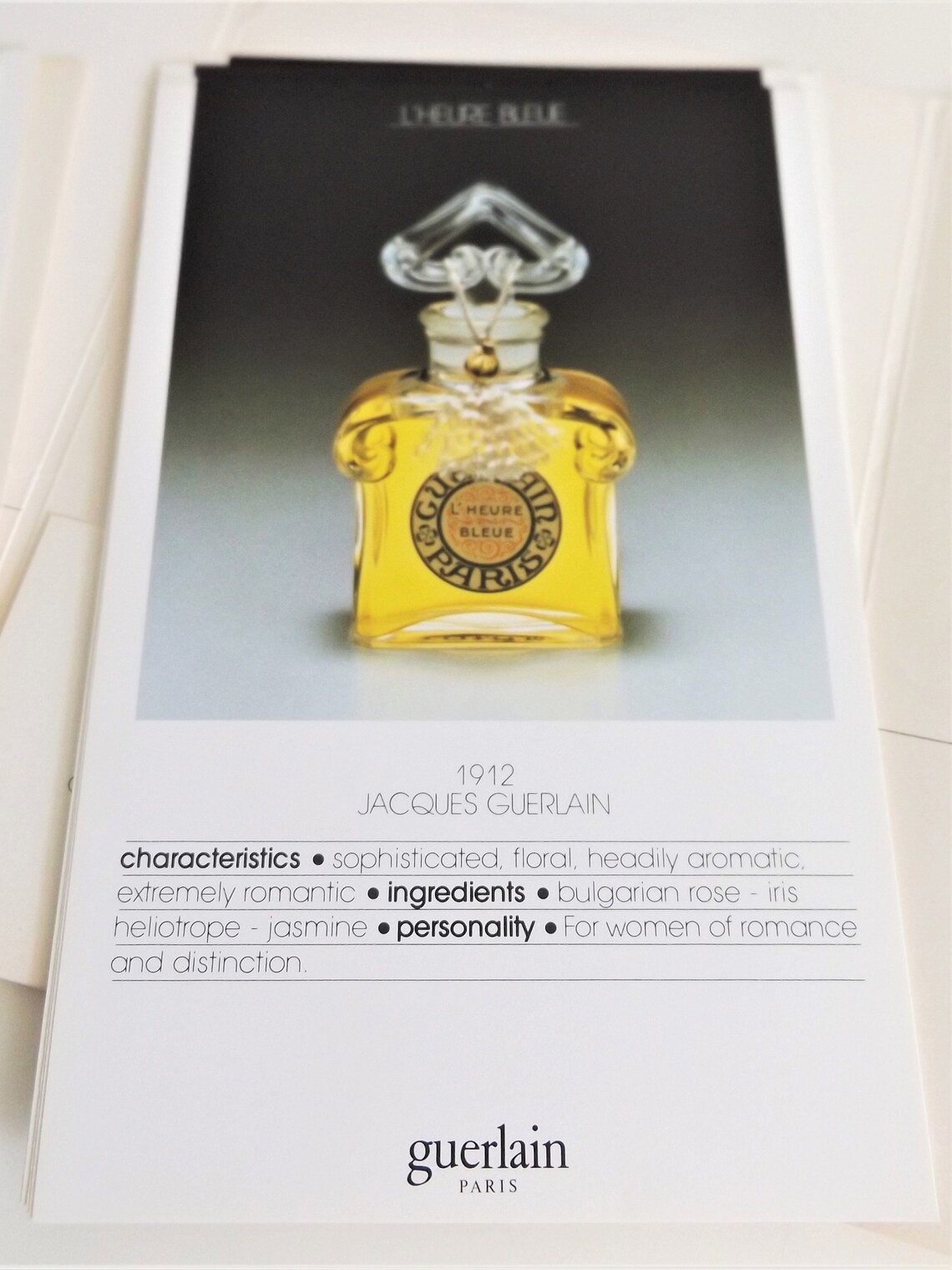 Guerlain Paris Glossy Perfume Catalog Reference Guide 18 Etsy