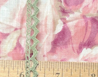 Celery Cotton Picket Fence Trim - French Doll Trim