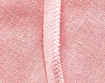Light Pink Cotton Piping Trim: Braided Cord, .25" Wide
