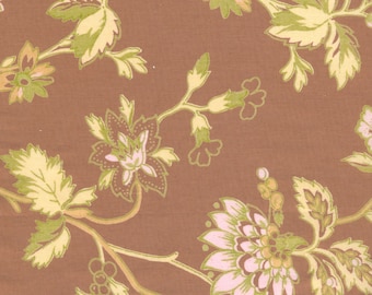 Floral Cotton Percale Fabric: Vintage Style Dressmaker Yardage, reproduction cotton,