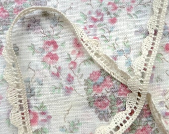 French Cotton Crochet-Like Trim: Cream Lacy Doll Trim
