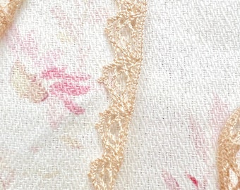 French Cluny Lace Trim: Beige Cotton Doll Trim