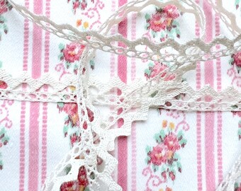 French Cotton Cluny Lace Trim: Creamy Ivory Doll Trim