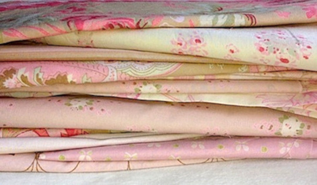 Cotton Remnants, Percale Cotton, Scraps, Vintage Reproduction, Cotton