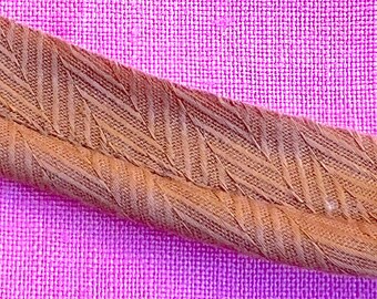 Brown Herringbone Cotton Piping: 1/4" Cord Pillow Trim, cording, pillow decor